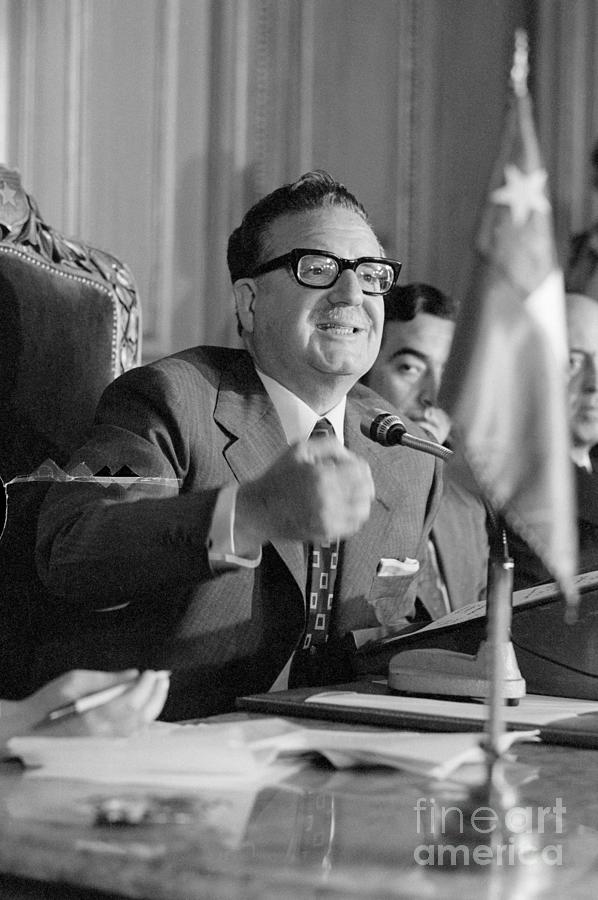 Chilean President Salvador Allende Photograph by Bettmann