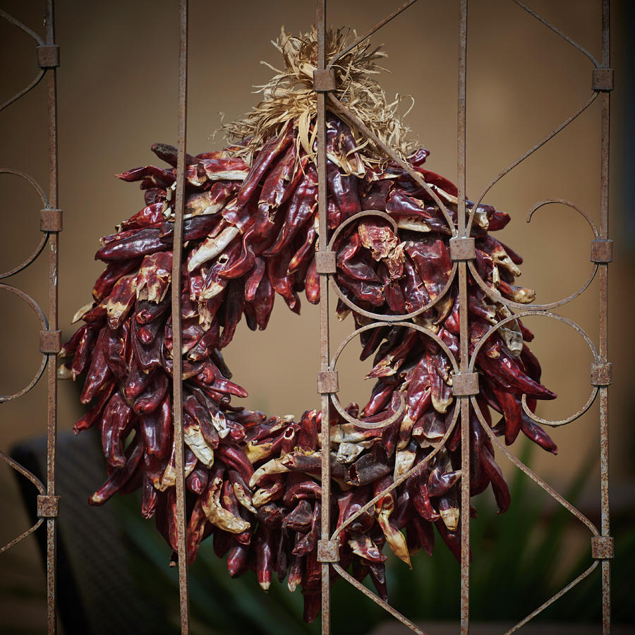 Chili Wreath Photograph by Paul Freidlund