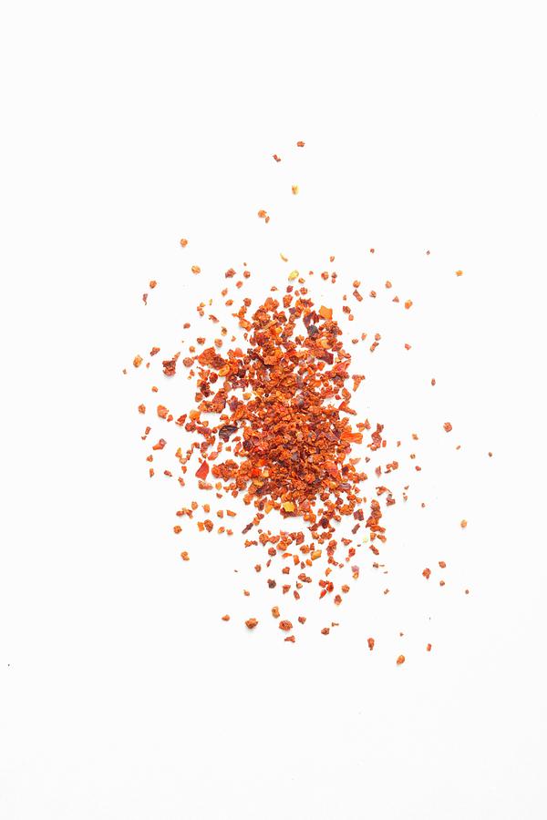 Chilli Flakes Seen From Above Photograph by Jalag / Mathias Neubauer
