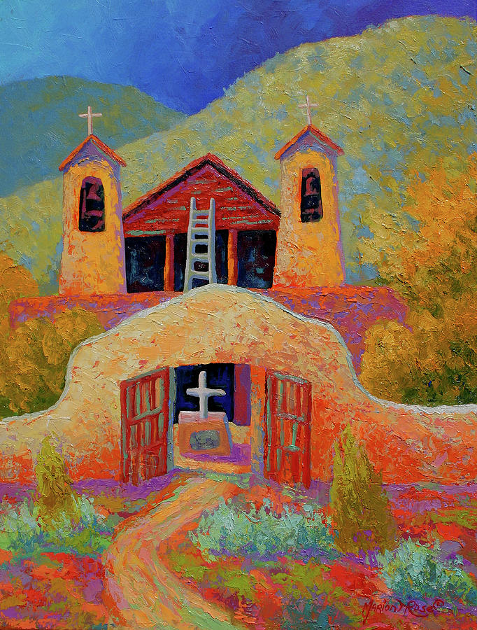 Architecture Painting - Chimayo 1 by Marion Rose