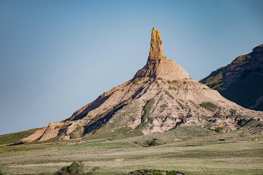 Chimney Rock in Nebraska Photograph by Art Whitton