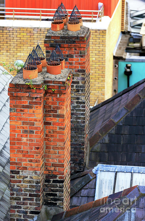  Chimney  Stacks In Dublin  Photograph by John Rizzuto