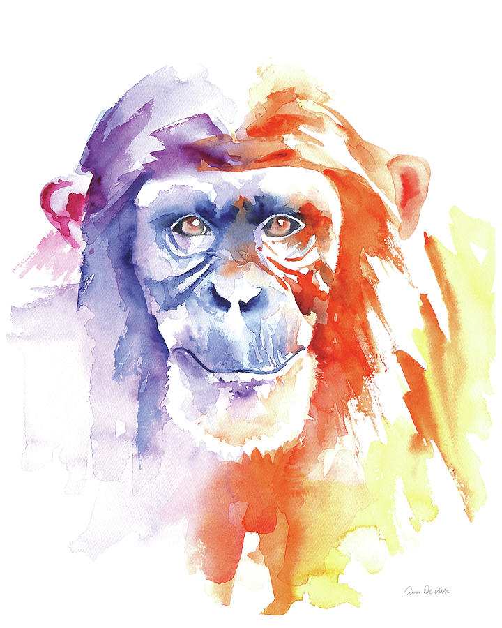 Animal Painting - Chimpanzee II by Aimee Del Valle
