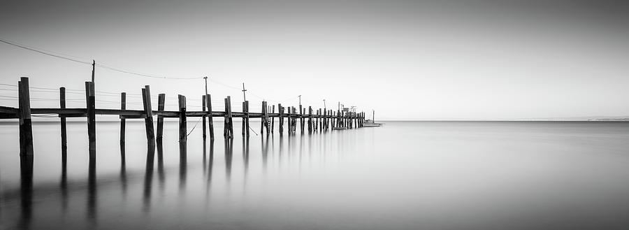 Black And White Photograph - China Camp Panoramic by Moises Levy