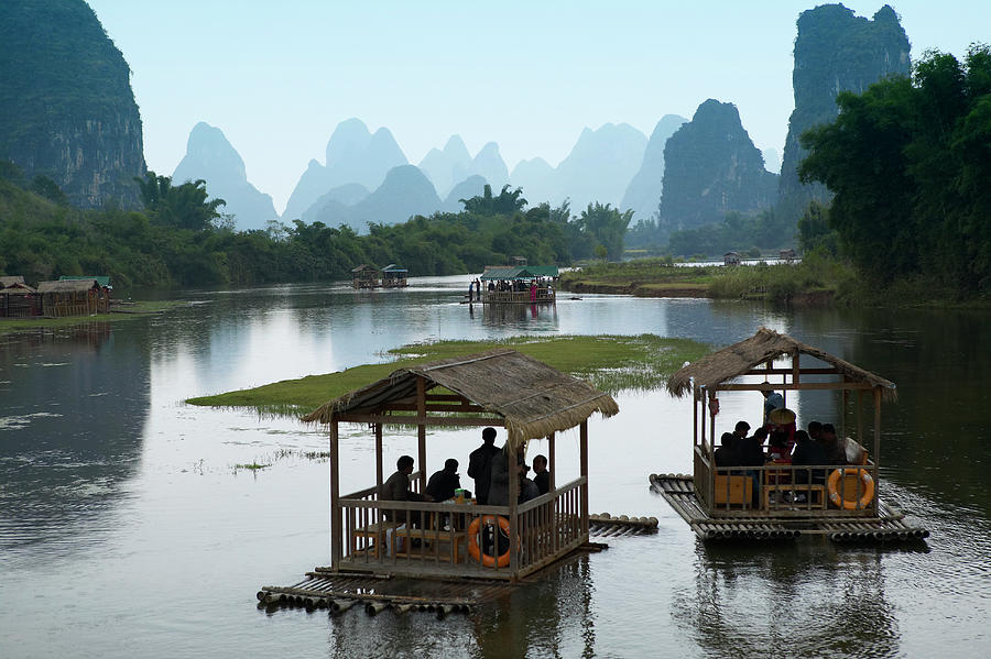 China, Guangxi Province, Yulong River Photograph by Wilfried Krecichwost