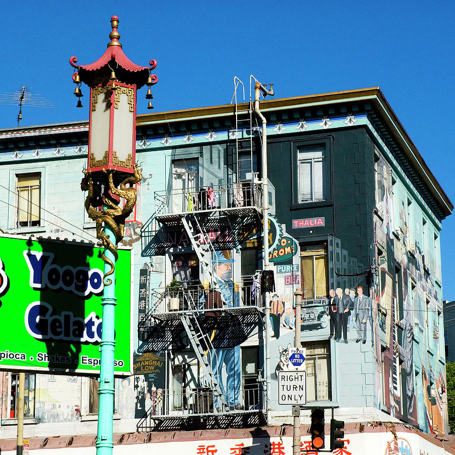 China Town In San Francisco Digital Art by Glowcam