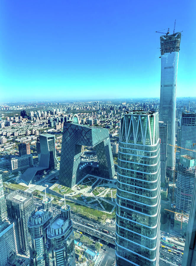 Apartment Building Photograph - China World Trade Center, Z15 Towers by William Perry Apartment Building Photograph - China World Trade Center, Z15 Towers by William Perry
