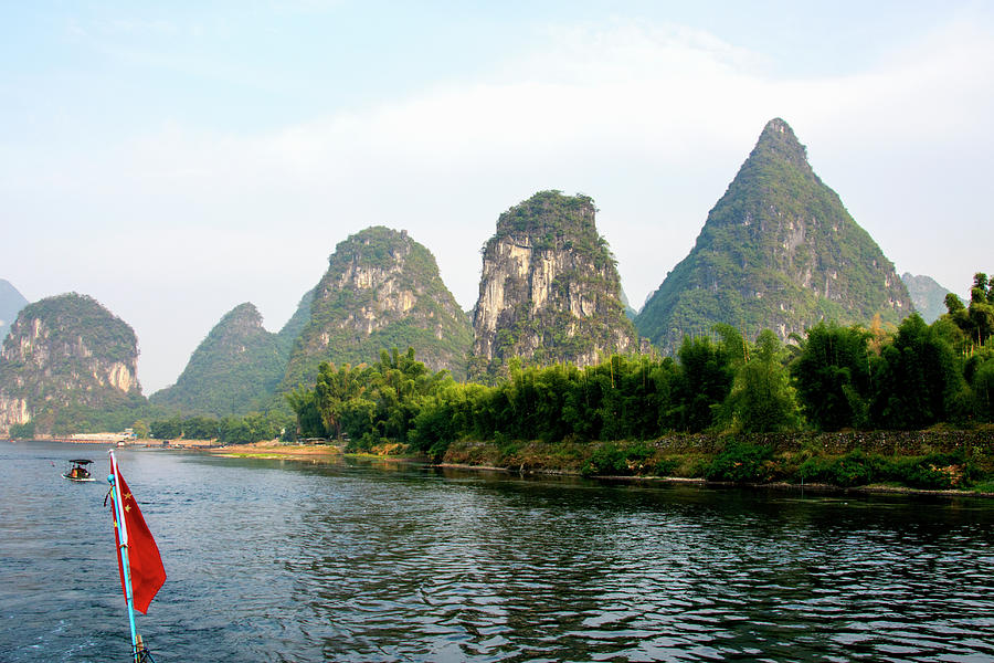 China, Yangshuo County, Li River Karst Formations Digital Art by ...