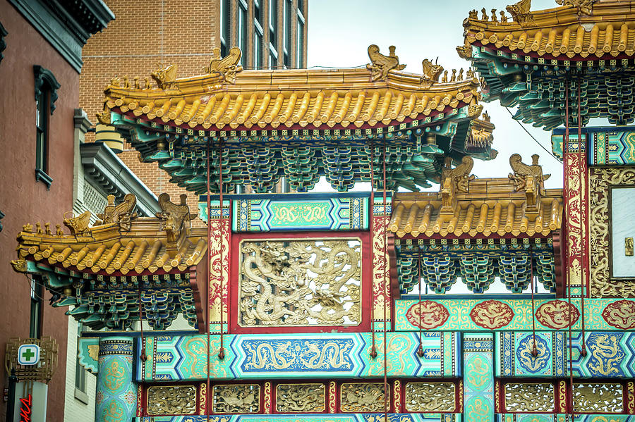 Chinatown Pogoda Architecture In Washington Dc Usa Capital Photograph by Alex Grichenko