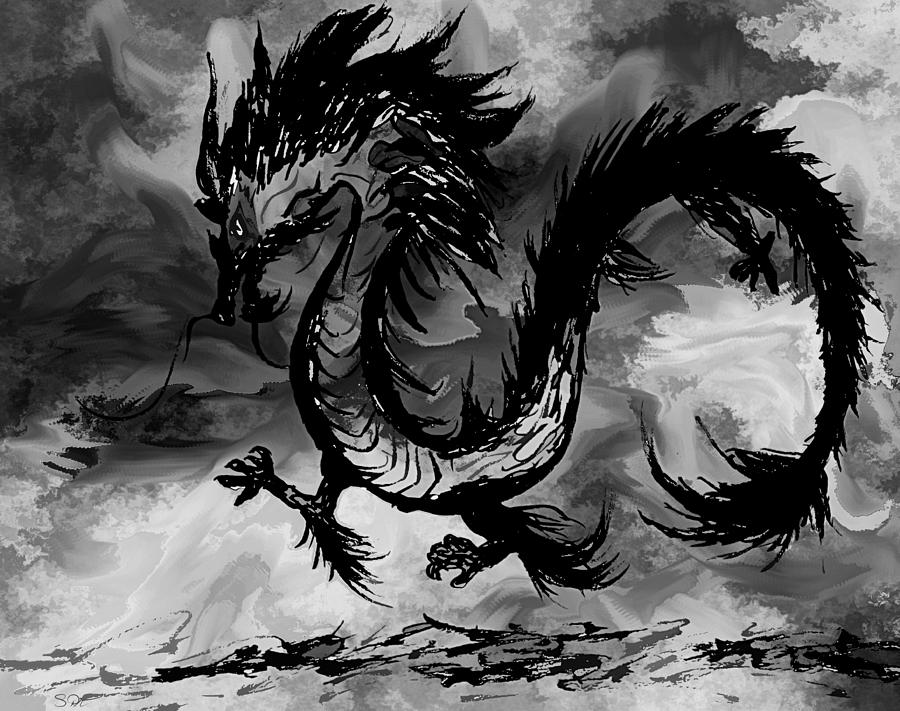 Black Chinese Dragon