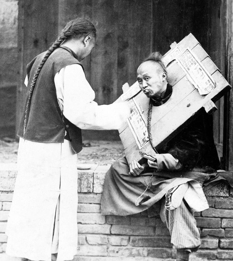 Chinese Cangue, 1902 Photograph by Science Source - Fine Art America