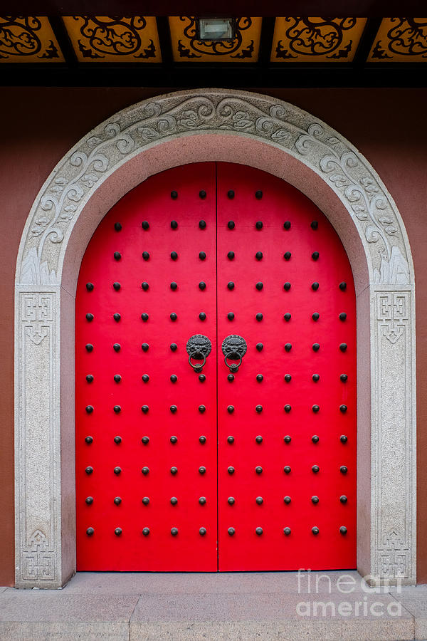 Architecture Photograph - Chinese door Shanghai by Iryna Liveoak