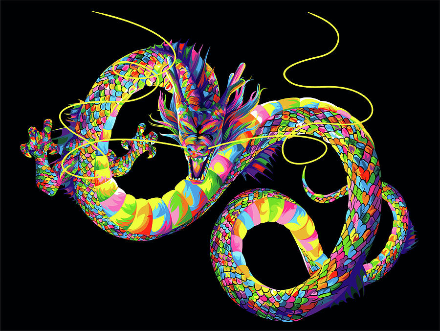 Dragon Digital Art - Chinese Dragon by Bob Weer