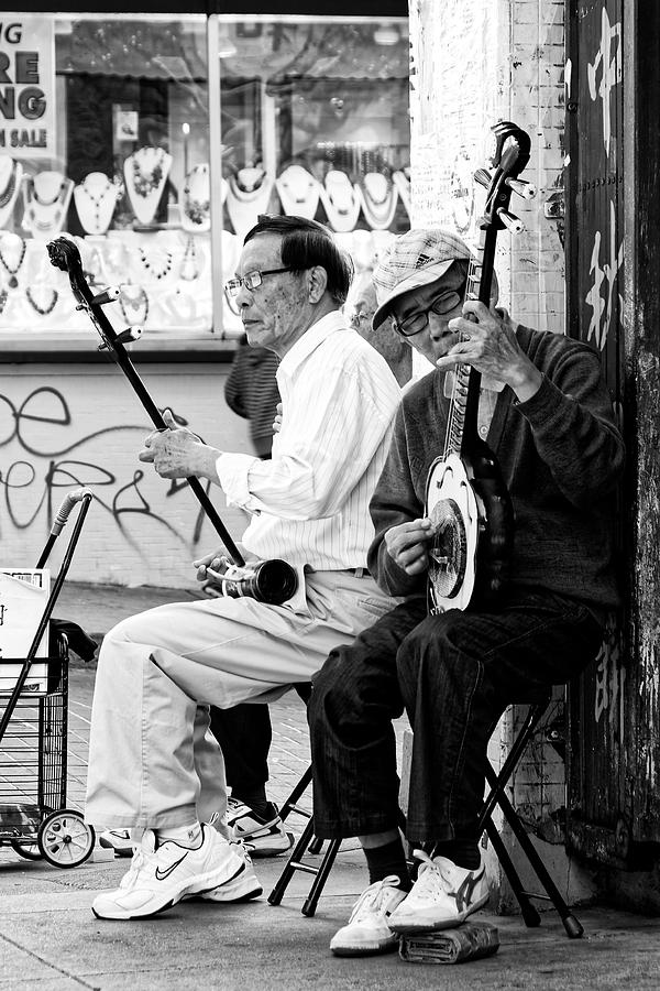 Chinese Folk -- Chinatown Street Musicians in San Francisco, California Photograph by Darin Volpe