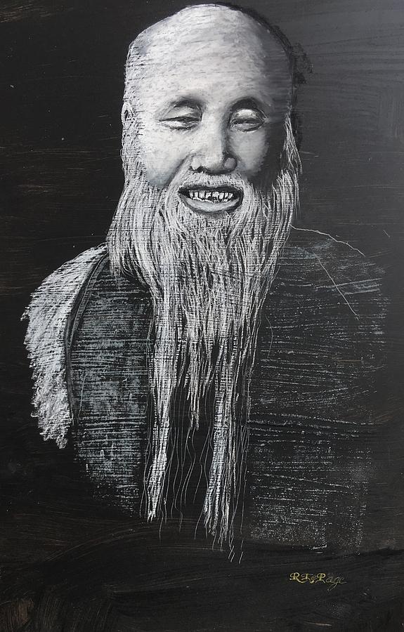 Chinese Man 2 Pastel by Richard Le Page