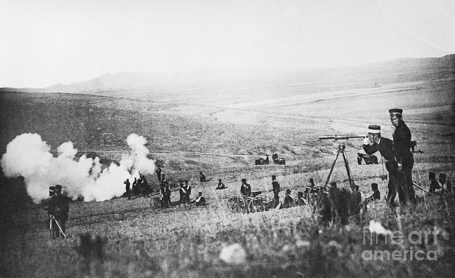 Chinese Mountain Artillery Firing Photograph by Bettmann