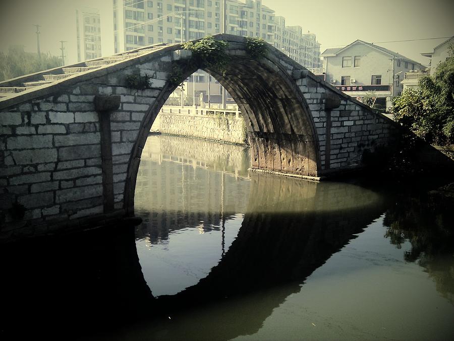 Chinese Old Stone Bridge With Single Photograph by Wulingyun