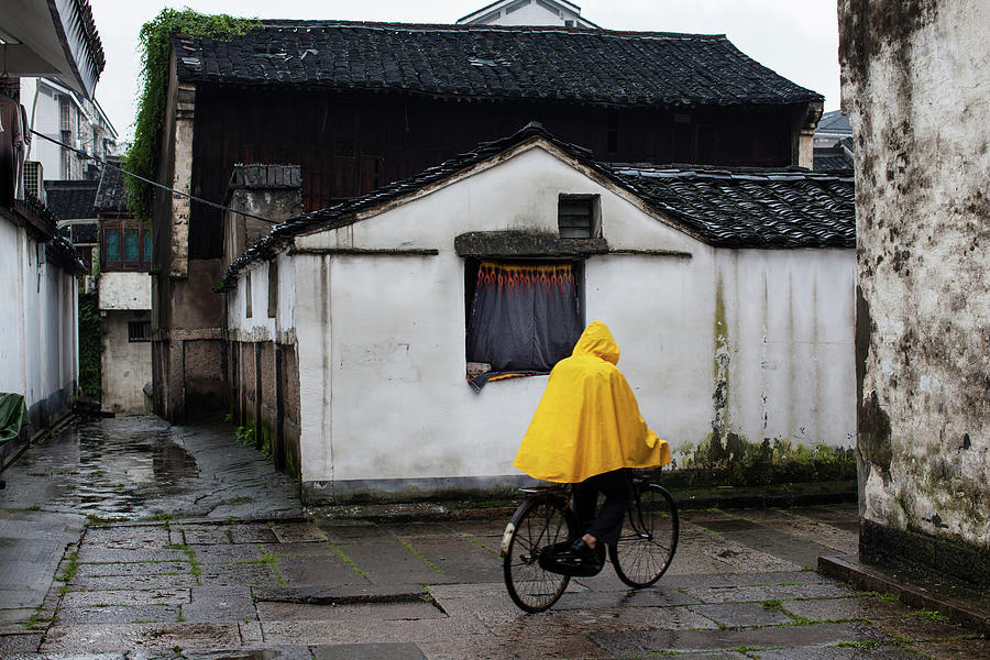 Chinese Water Town In Rainy Photograph by Wulingyun
