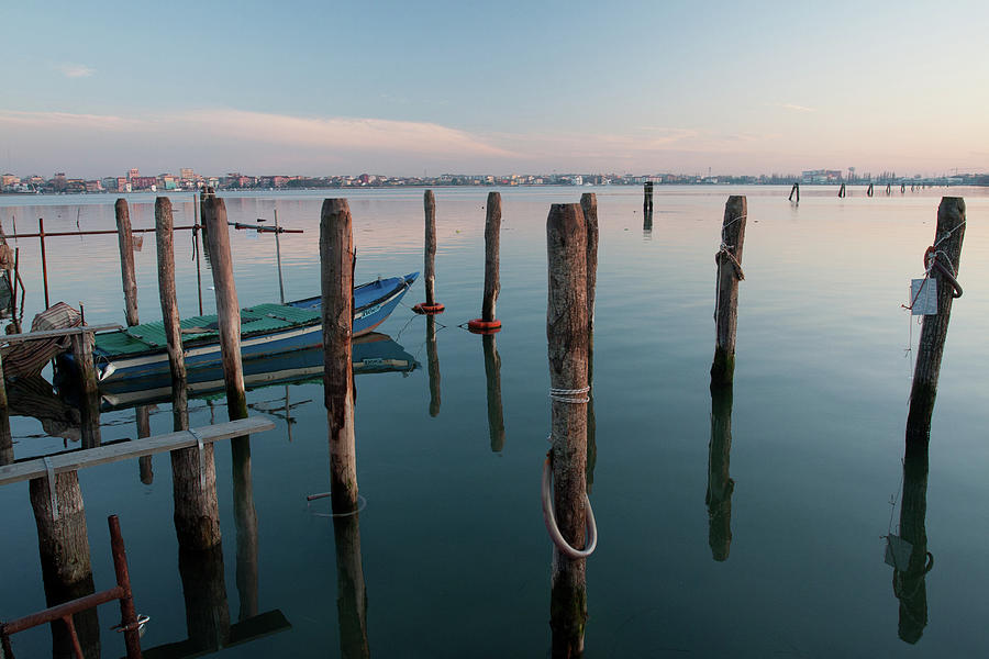 Chioggia - A Boats Parking Photograph by Germano Manganaro