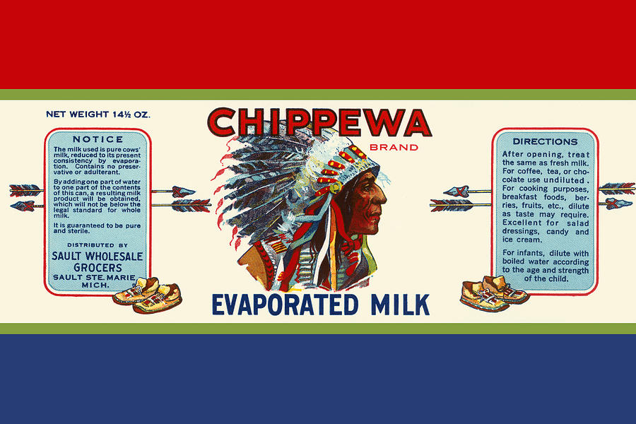 Chippewa Brand Evaporated Milk Painting by Unknown