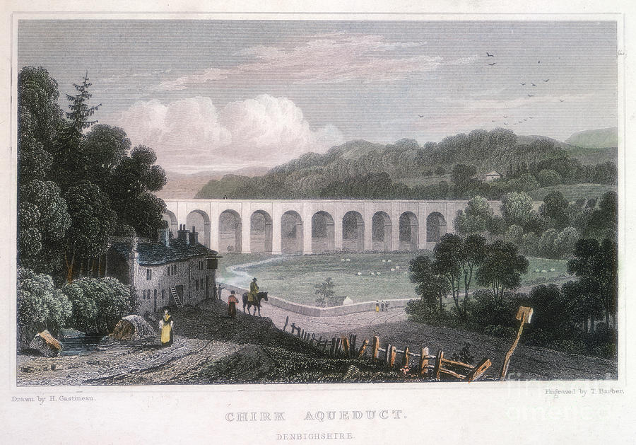Nature Drawing - Chirk Aqueduct On The Ellesmere Canal by Print Collector