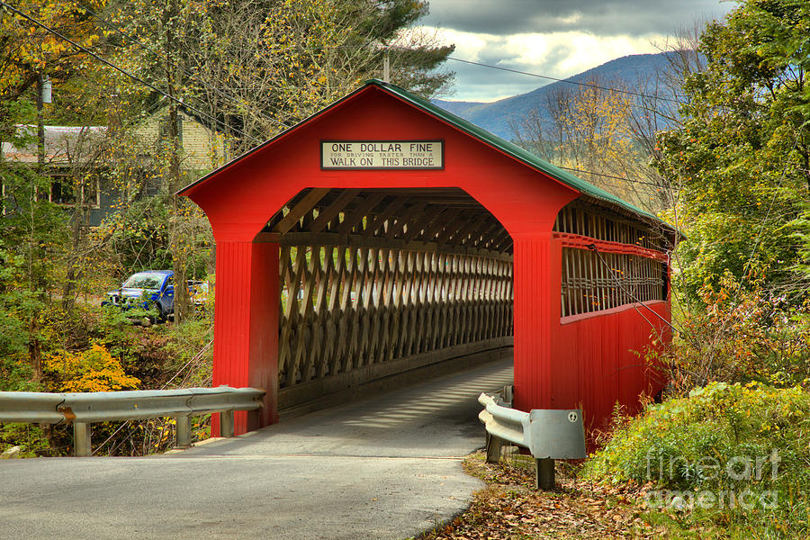 Chiselville Covered Bridge Photograph by Adam Jewell