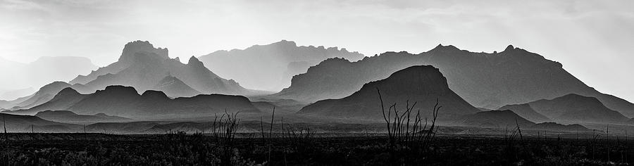 Chisos Mountains BW Photograph by David Downs