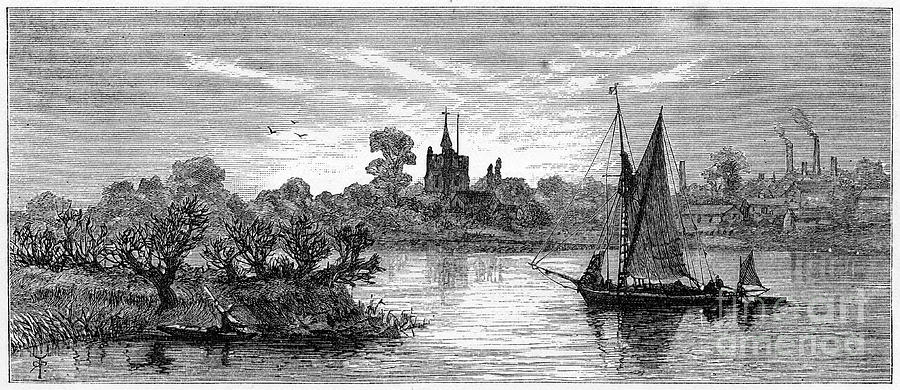 Chiswick, London, 1880. Artist Robert Drawing by Print Collector
