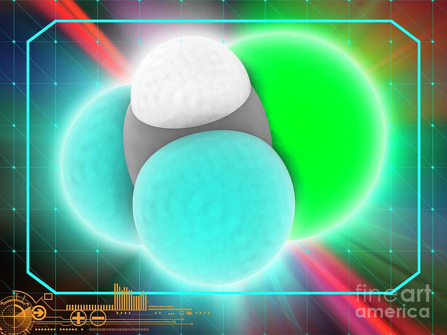 Chlorodifluoromethane Molecule Photograph By Laguna Design/science ...