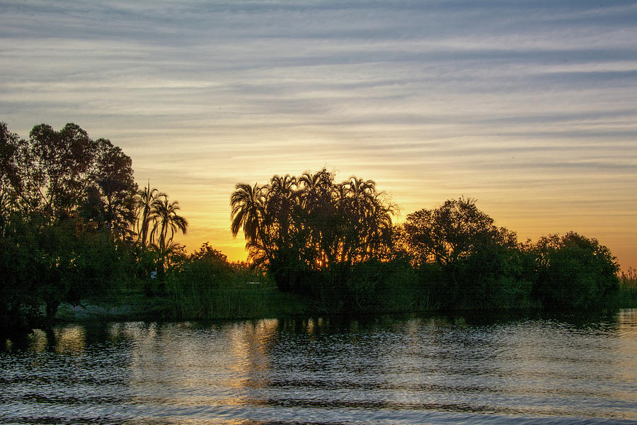 Chobe River Sunset Photograph by Douglas Wielfaert