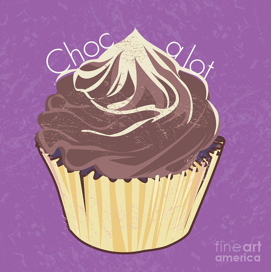Choc A Lot Cup Cake Digital Art by Nancy Moniz Charalambous