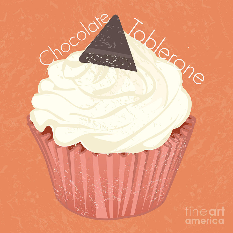 Chocolate Toblerone Cup Cake Digital Art by Nancy Moniz Charalambous