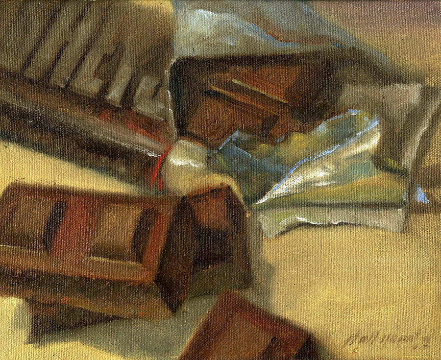Still Life Painting - Chocolate Bar by Hall Groat Ii