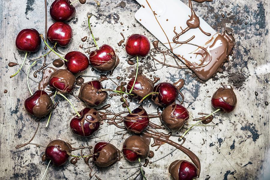 Chocolate Covered Cherries Photograph by Mark Zawila