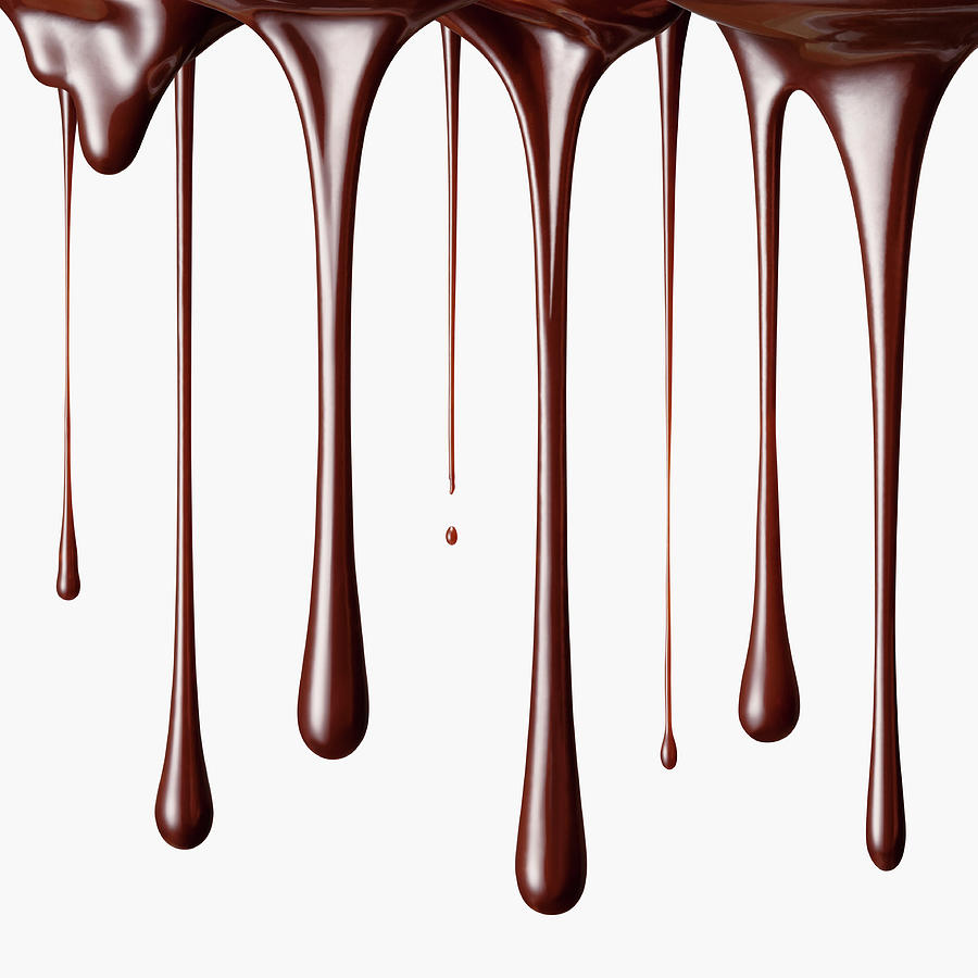 Chocolate Falling In Drops Photograph by H&c Studio