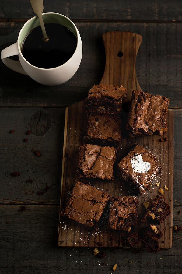 Chocolate Fudge Brownies Photograph by Photo By Asri Rie