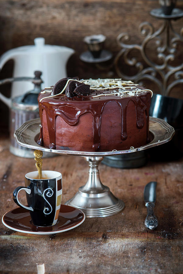 Chocolate Oreo Cake Photograph by Irina Meliukh