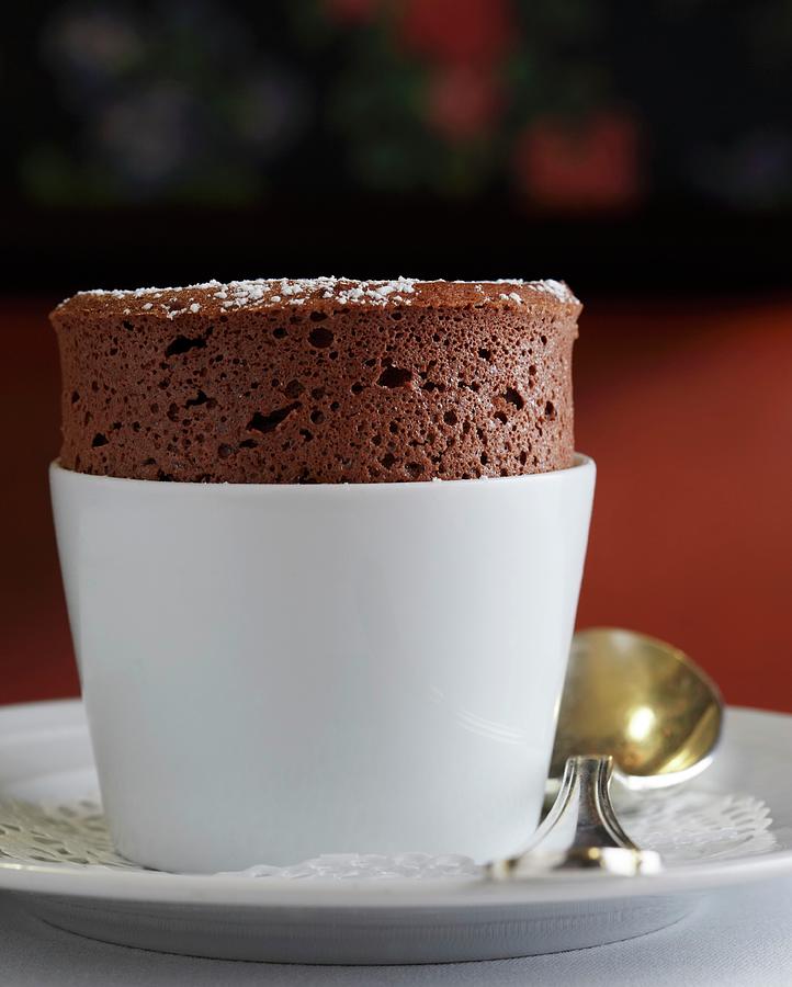 Chocolate Souffl Dusted With Icing Sugar Photograph by Atelier Mai 98