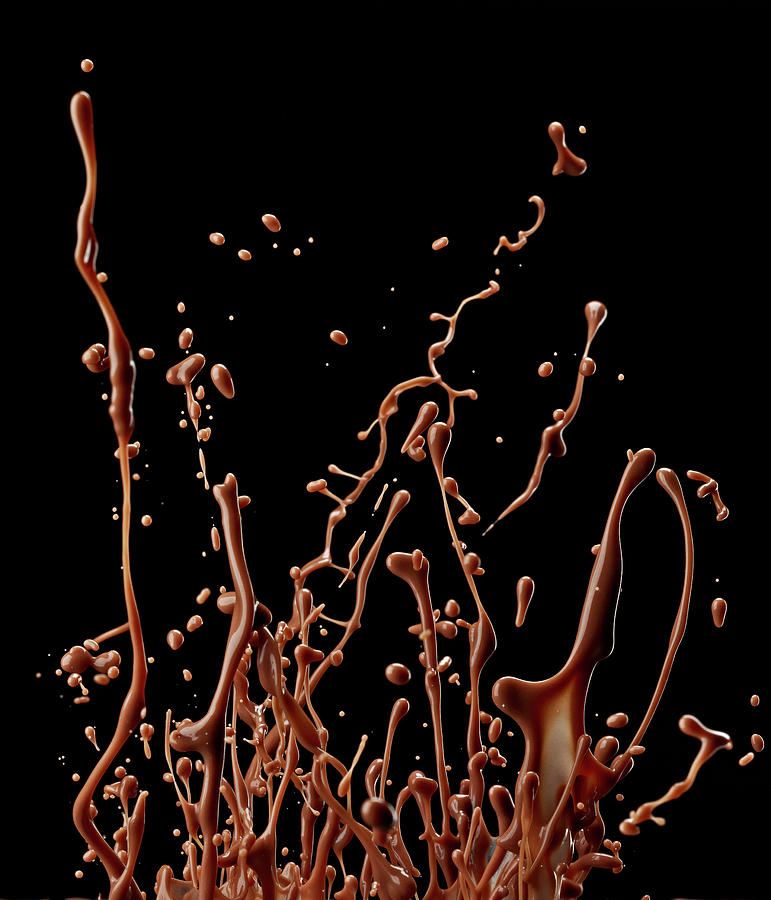 Chocolate Splashing In Air Photograph by Jack Andersen
