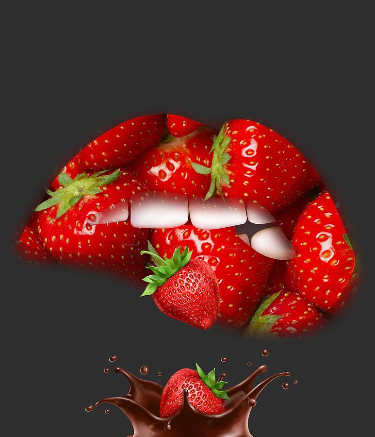 Chocolate Strawberry Mixed Media by Marvin Blaine