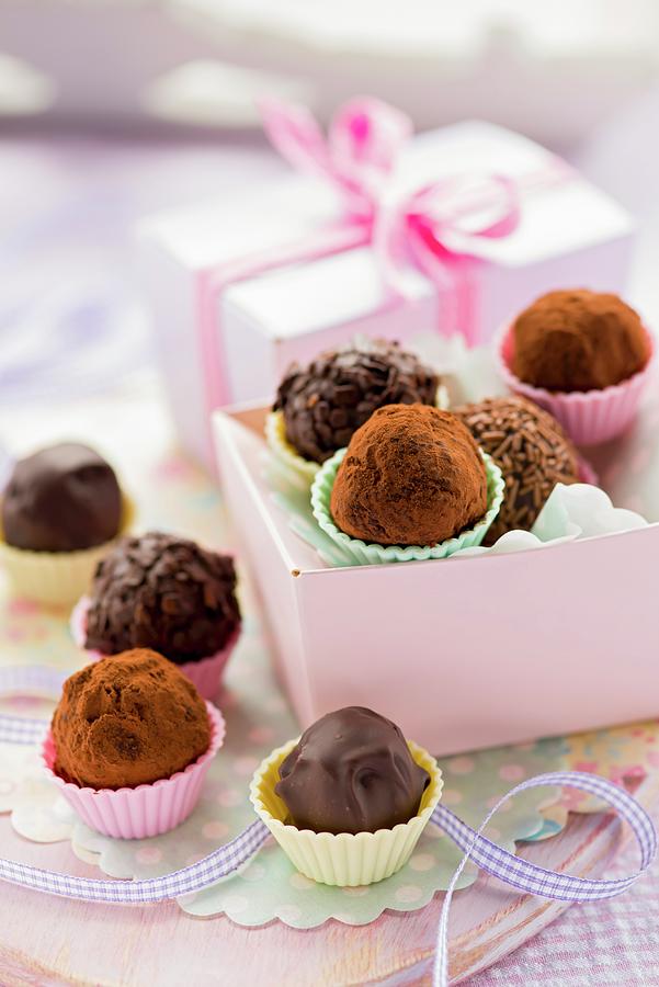 Chocolate Truffles For Gifting Photograph by Jonathan Short