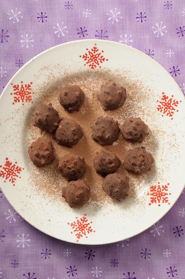 Chocolate Truffles With Cocoa Powder christmas Photograph by Jean-christophe Riou