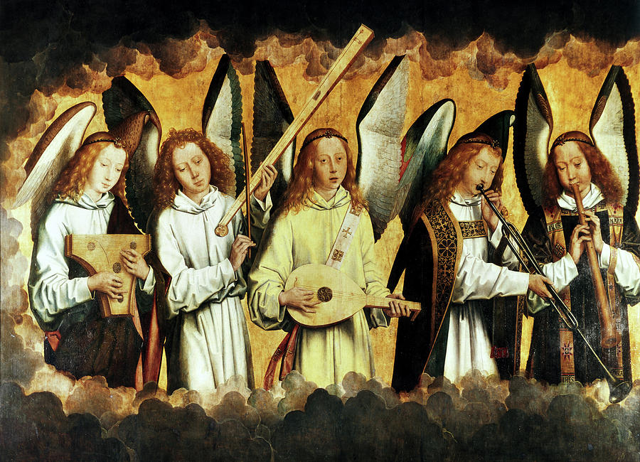 Choir Of Angels By Hans Memling Drawing by Artist - Hans Memling | Fine ...