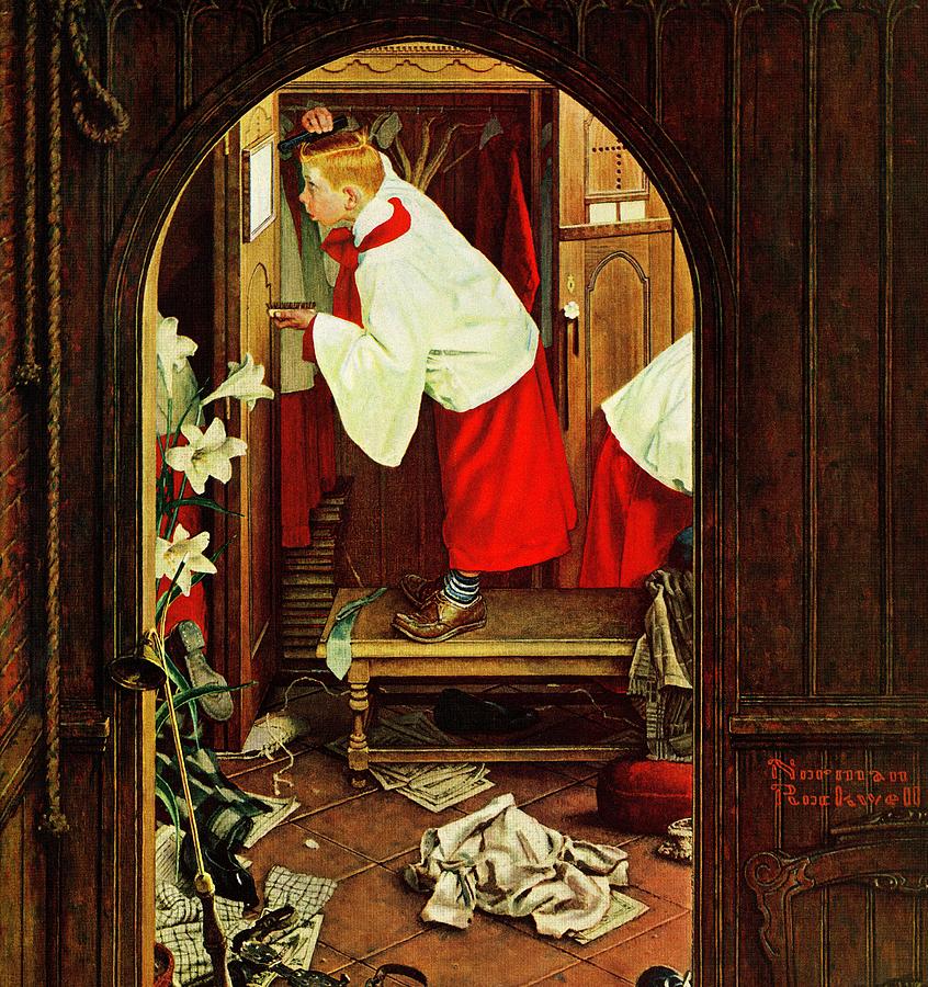 choirboy Painting by Norman Rockwell