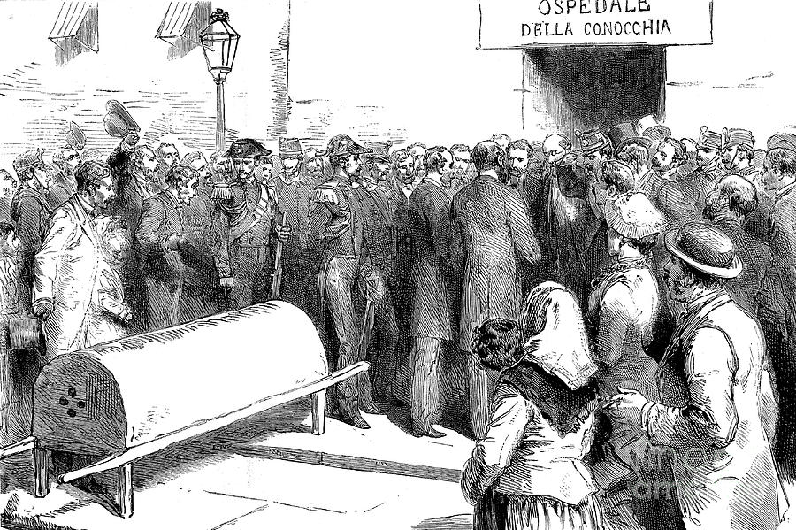 Cholera Epidemic In Naples Drawing by Print Collector