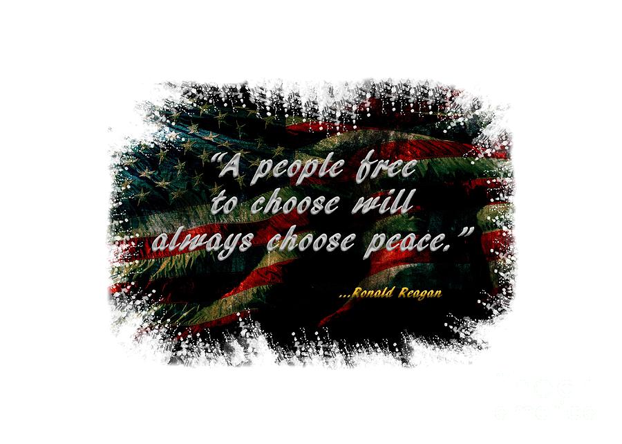 Choose Peace Mixed Media by Ed Taylor
