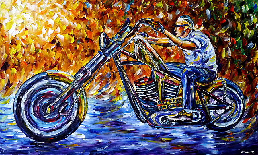Chopper Driver Painting by Mirek Kuzniar