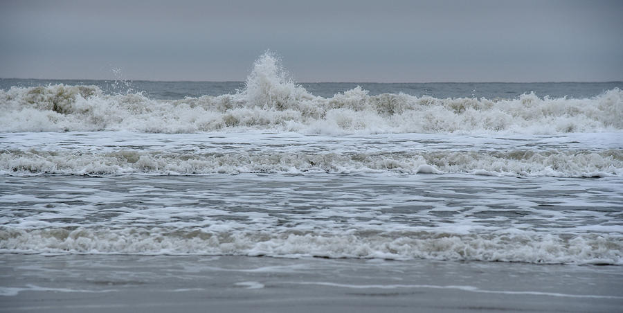Choppy Surf on the Atlantic Photograph by Dennis Schmidt