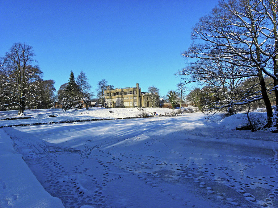 CHORLEY. Astley Hall In The Snow Photograph by Lachlan Main