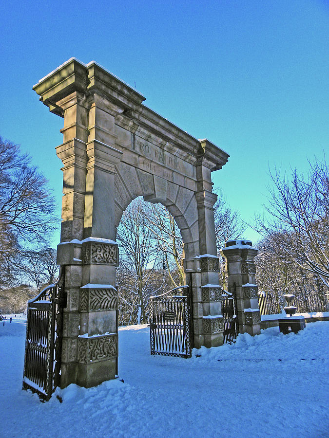 CHORLEY. Gates In The Snow Photograph by Lachlan Main